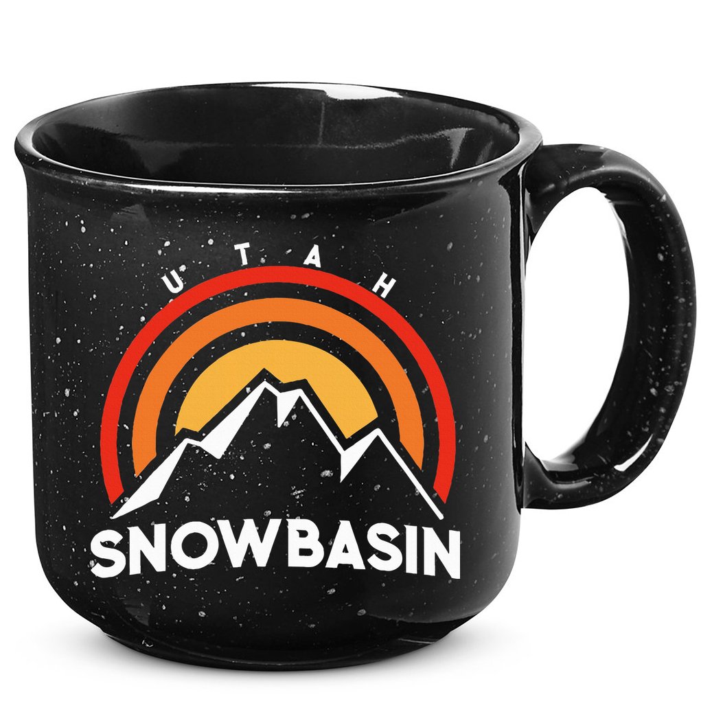 Retro Snowbasin Utah 15oz Campfire Ceramic Mug