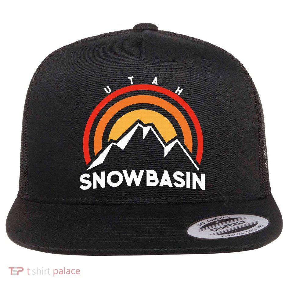 Retro Snowbasin Utah Flatbill Hat