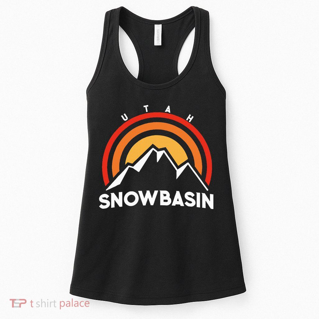 Retro Snowbasin Utah Womens Tank Top