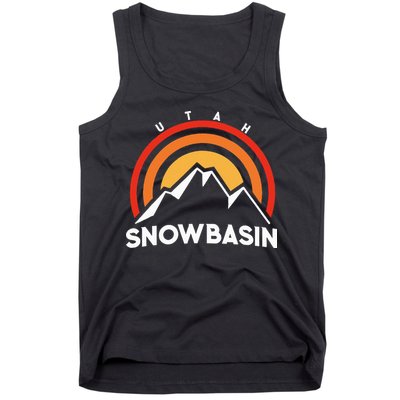 Retro Snowbasin Utah Tank Top