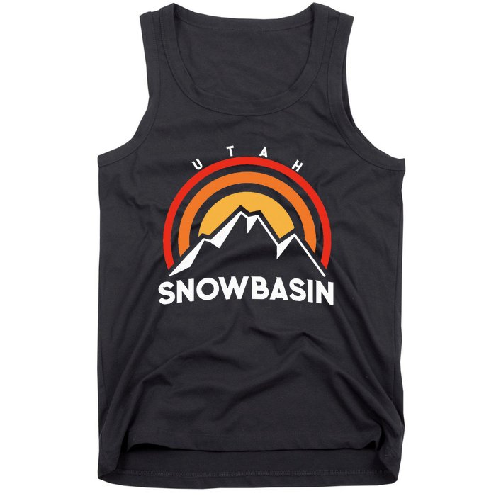 Retro Snowbasin Utah Tank Top