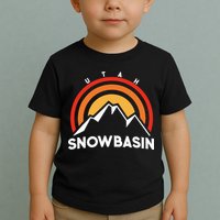 Retro Snowbasin Utah Toddler T-Shirt