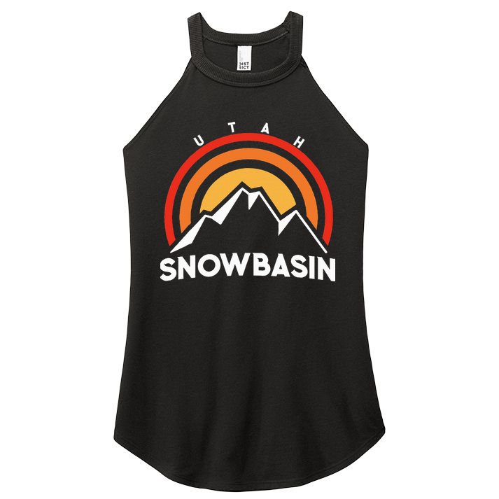 Retro Snowbasin Utah Women's Perfect Tri Rocker Tank