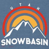 Retro Snowbasin Utah Garment-Dyed Sweatshirt