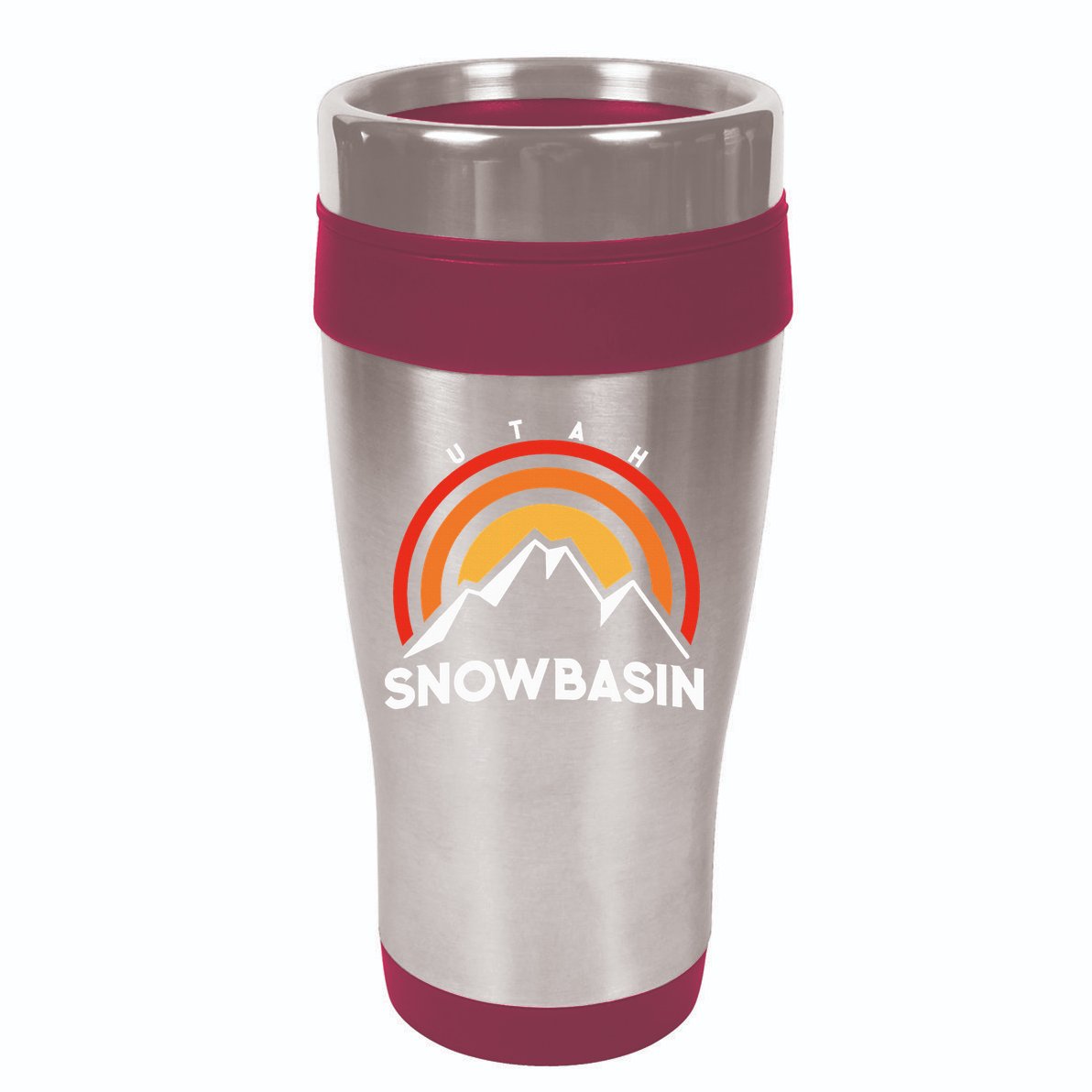 Retro Snowbasin Utah 16oz Travel Tumbler