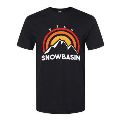 Retro Snowbasin Utah Softstyle CVC T-Shirt