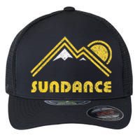 Retro Sundance Utah Ut Vintage Mountains Flexfit Unipanel Trucker Cap