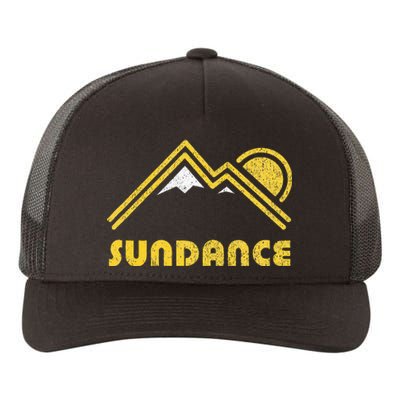 Retro Sundance Utah Ut Vintage Mountains Yupoong Adult 5-Panel Trucker Hat