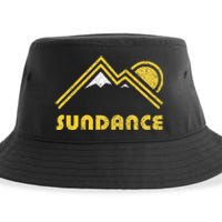 Retro Sundance Utah Ut Vintage Mountains Sustainable Bucket Hat