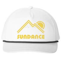 Retro Sundance Utah Ut Vintage Mountains Snapback Five-Panel Rope Hat