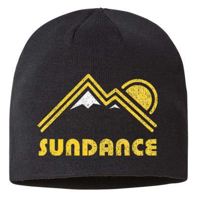 Retro Sundance Utah Ut Vintage Mountains Sustainable Beanie