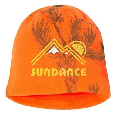 Retro Sundance Utah Ut Vintage Mountains Kati - Camo Knit Beanie