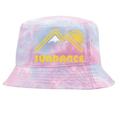 Retro Sundance Utah Ut Vintage Mountains Tie-Dyed Bucket Hat