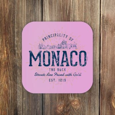 Retro Style Vintage Monaco Coaster