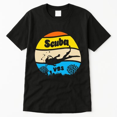 Retro Scuba Vbs 2024 Underwater Jesus Tall T-Shirt