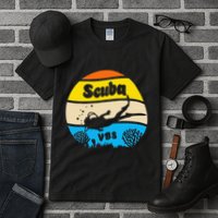 Retro Scuba Vbs 2024 Underwater Jesus Tall T-Shirt