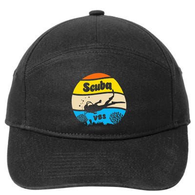 Retro Scuba Vbs 2024 Underwater Jesus 7-Panel Snapback Hat