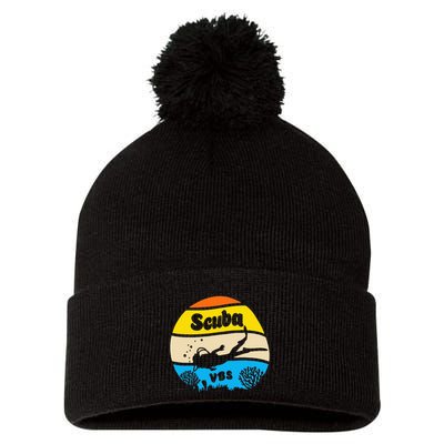 Retro Scuba Vbs 2024 Underwater Jesus Pom Pom 12in Knit Beanie