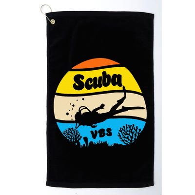 Retro Scuba Vbs 2024 Underwater Jesus Golf Towel