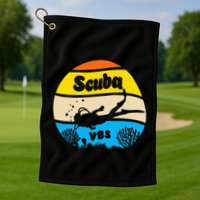 Retro Scuba Vbs 2024 Underwater Jesus Golf Towel