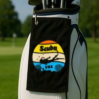 Retro Scuba Vbs 2024 Underwater Jesus Golf Towel