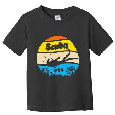 Retro Scuba Vbs 2024 Underwater Jesus Toddler T-Shirt