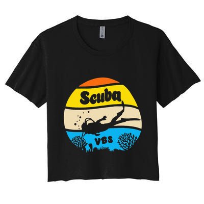 Retro Scuba Vbs 2024 Underwater Jesus Crop Top