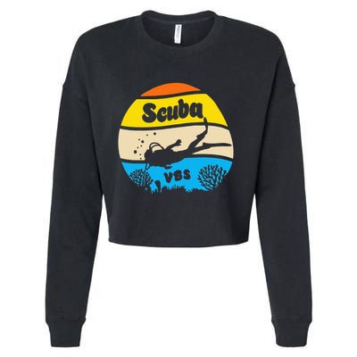 Retro Scuba Vbs 2024 Underwater Jesus Cropped Pullover Crew