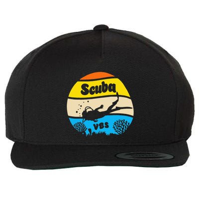 Retro Scuba Vbs 2024 Underwater Jesus Wool Snapback Cap