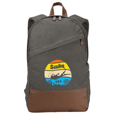 Retro Scuba Vbs 2024 Underwater Jesus Cotton Canvas Backpack