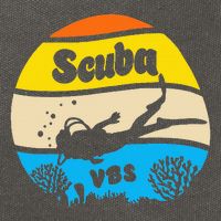 Retro Scuba Vbs 2024 Underwater Jesus Cotton Canvas Backpack