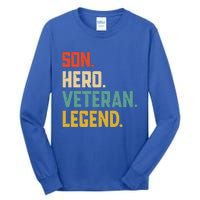 Retro Son Veteran Legend Gift Tall Long Sleeve T-Shirt