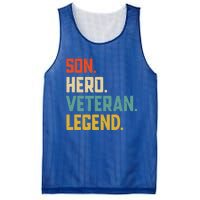 Retro Son Veteran Legend Gift Mesh Reversible Basketball Jersey Tank