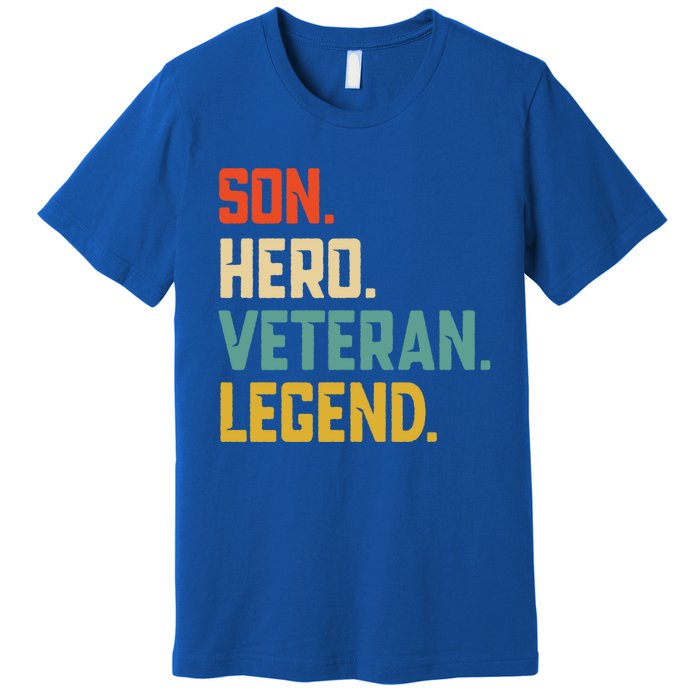 Retro Son Veteran Legend Gift Premium T-Shirt