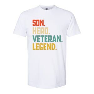 Retro Son Veteran Legend Gift Softstyle CVC T-Shirt