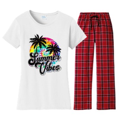 Retro Summer Vibes Leopard Sunglasses Summer Lover Women's Flannel Pajama Set