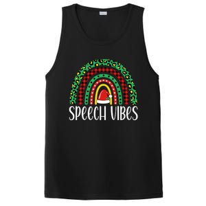 Rainbow Speech Vibes Slp Speech Therapist Christmas Funny Gift PosiCharge Competitor Tank