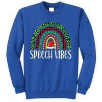 Rainbow Speech Vibes Slp Speech Therapist Christmas Funny Gift Sweatshirt