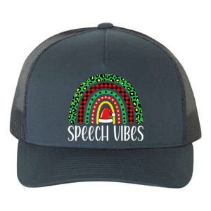 Rainbow Speech Vibes Slp Speech Therapist Christmas Funny Gift Yupoong Adult 5-Panel Trucker Hat