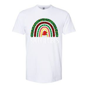 Rainbow Speech Vibes Slp Speech Therapist Christmas Funny Gift Softstyle CVC T-Shirt