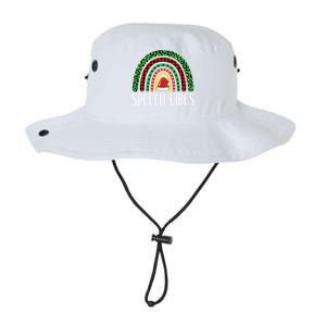 Rainbow Speech Vibes Slp Speech Therapist Christmas Funny Gift Legacy Cool Fit Booney Bucket Hat