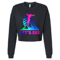 Retro Ski Vintage 80s 90s Skiing Outfit Cropped Pullover Crew