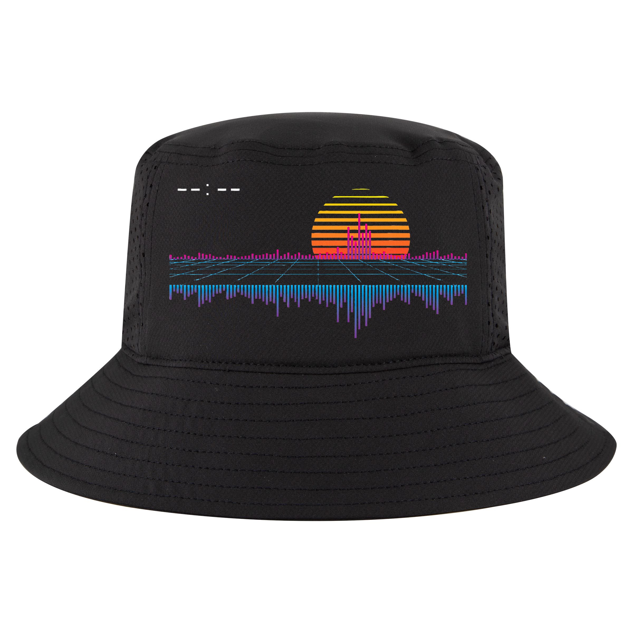 Retrowave Synthwave Vaporwave Sunset Aesthetic Cool Comfort Performance Bucket Hat