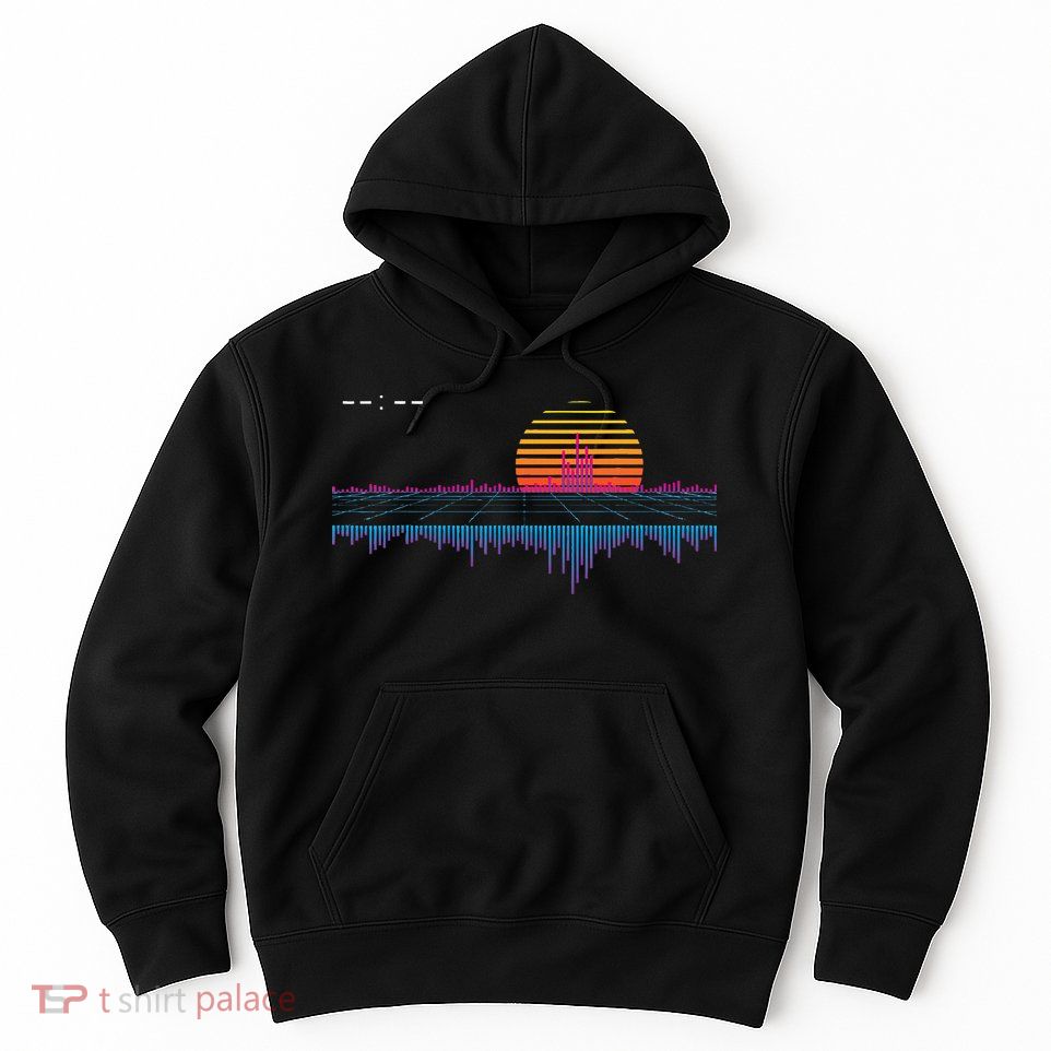 Retrowave Synthwave Vaporwave Sunset Aesthetic Hoodie