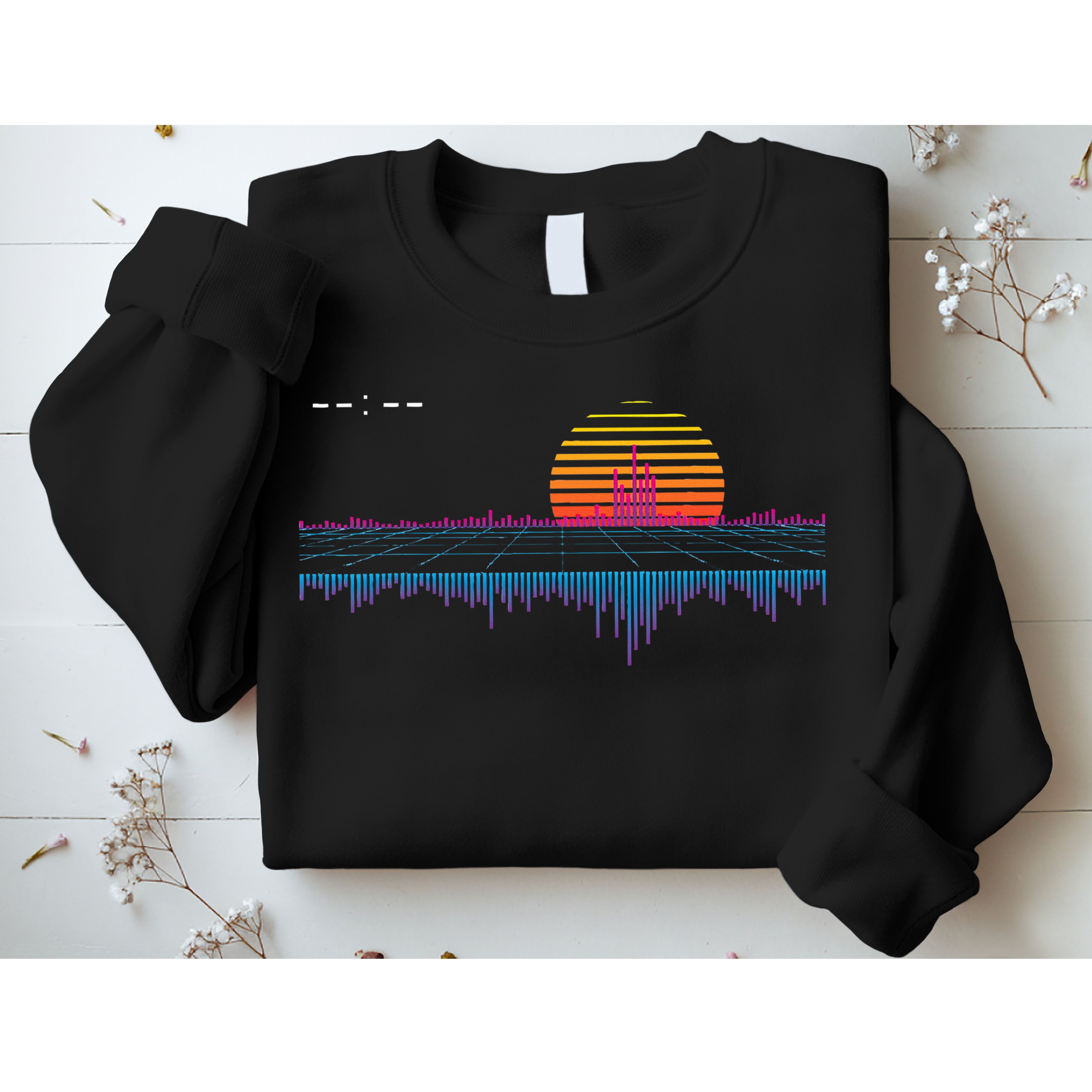 Retrowave Synthwave Vaporwave Sunset Aesthetic Sweatshirt