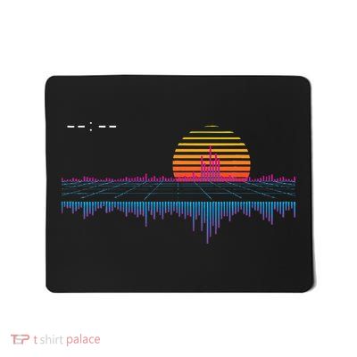 Retrowave Synthwave Vaporwave Sunset Aesthetic Mousepad