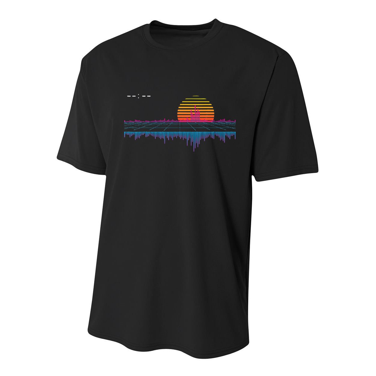 Retrowave Synthwave Vaporwave Sunset Aesthetic Youth Performance Sprint T-Shirt