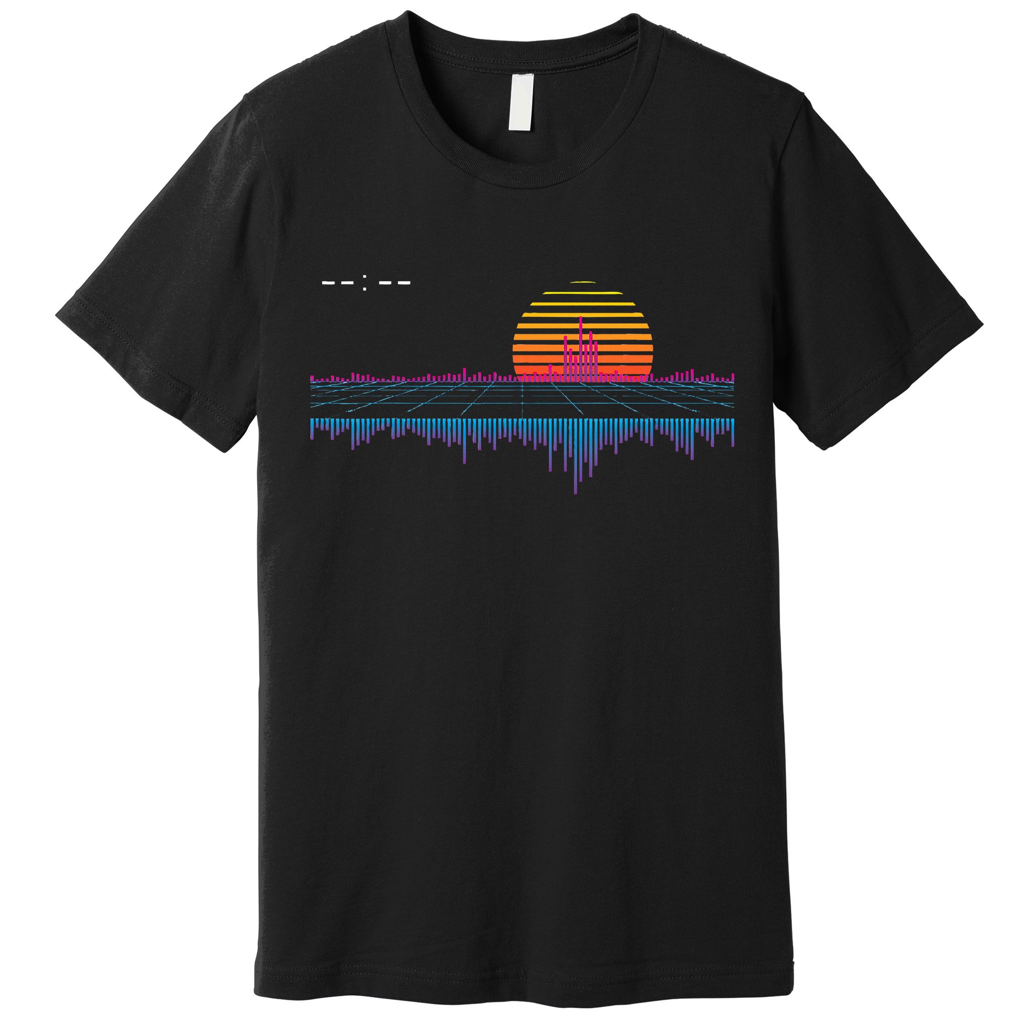 Retrowave Synthwave Vaporwave Sunset Aesthetic Premium T-Shirt