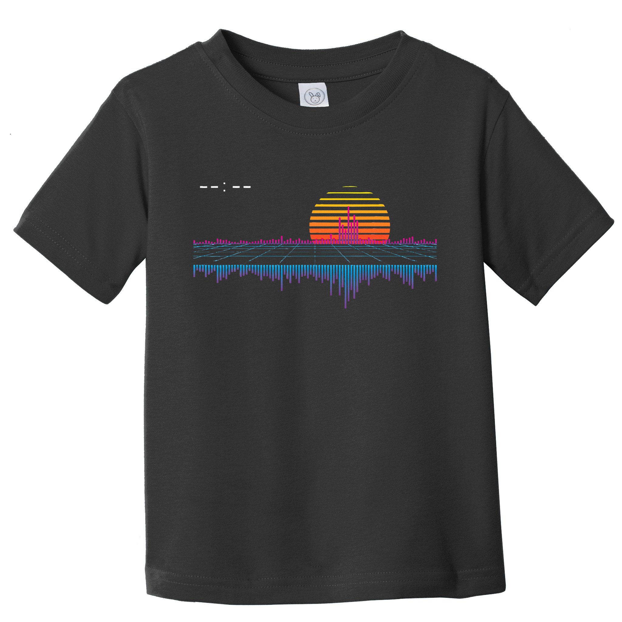 Retrowave Synthwave Vaporwave Sunset Aesthetic Toddler T-Shirt