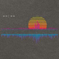 Retrowave Synthwave Vaporwave Sunset Aesthetic Cotton Canvas Backpack